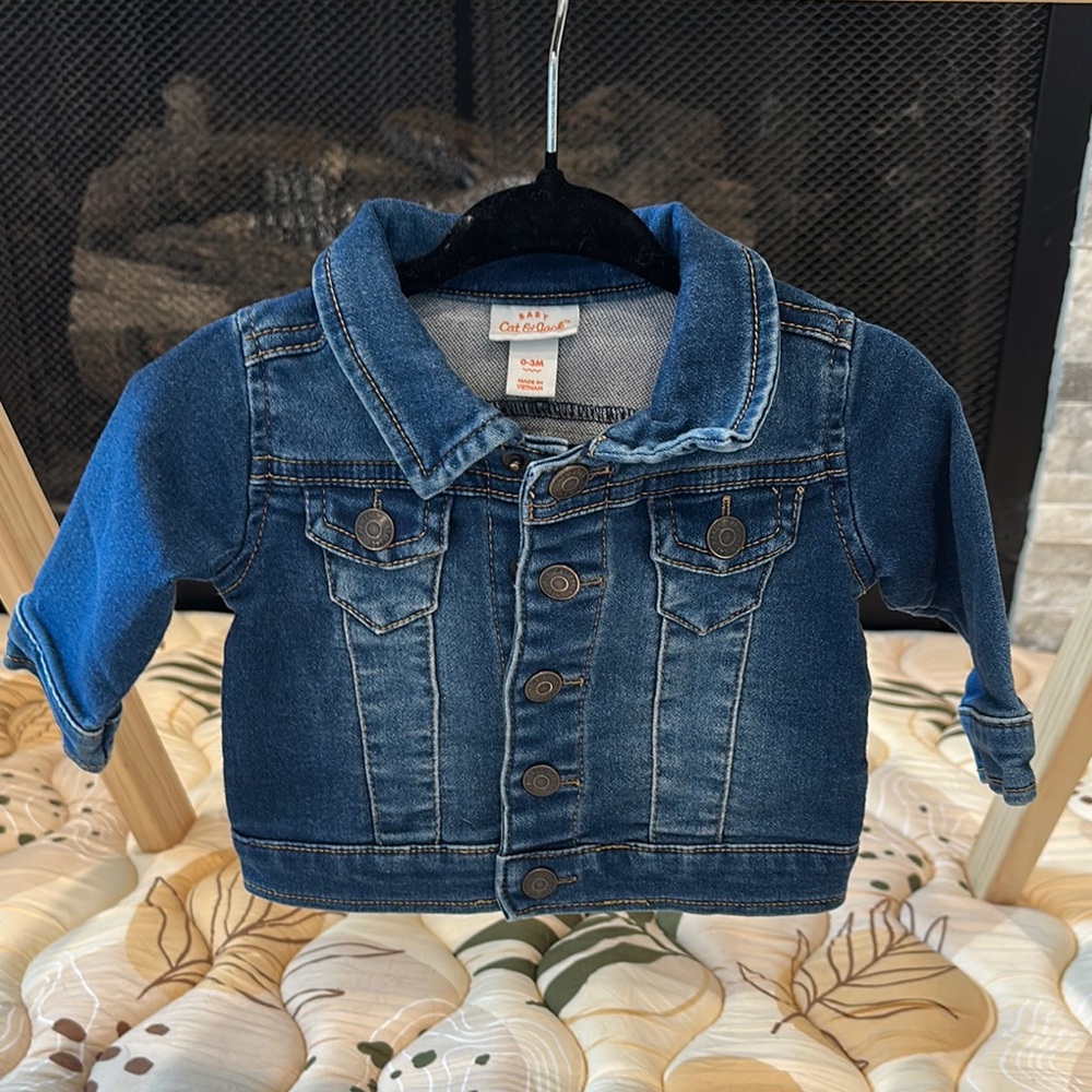 Cat & Jack Blue Jean Jacket Classic Style